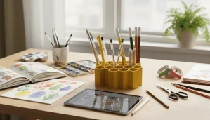 Organizér na tužky s designem včelí plástve – 3 velikosti (PLA, 3D tisk)