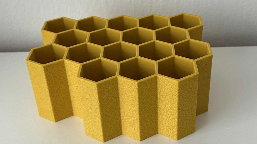 Organizér na tužky s designem včelí plástve – 3 velikosti (PLA, 3D tisk)